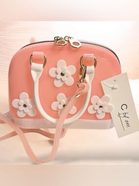 C by One Pink Mini Flower Crossbody Bag